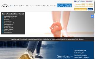 Waterbury Podiatry Consultants website