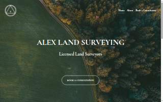 Alex Land Surveying website