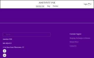 Amethyst Ink website
