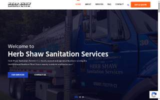 Herb Shaw Sanitation Services website