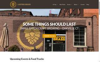 Lasting Brass Brewing Company website