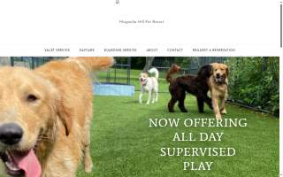 Magnolia Hill Pet Resort website