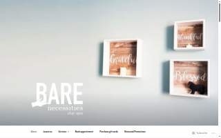 Bare Necessities Day Spa website