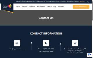 Connecticut Psychiatric Partners, P.C. of West Hartford website