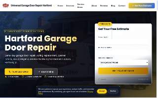 Universal Garage Door Repair Hartford website