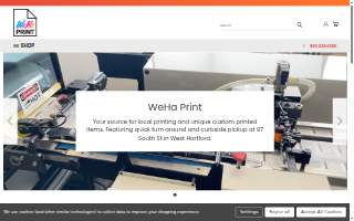 WeHa Print website