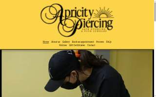 Apricity Piercing website