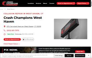 Crash Champions Collision Repair West Haven website