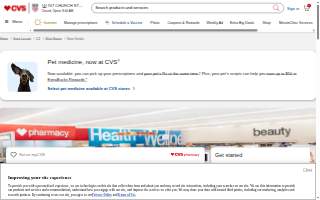 CVS Pharmacy website