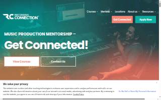 Recording Connection Audio Institute website