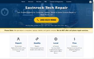 Savin Rock Tech Repair of West Haven website