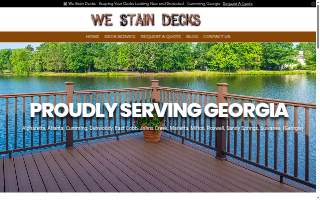 We Stain Decks website