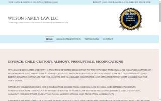 Wilson Family Law, LLC of West Haven website