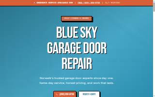 Blue Sky Garage Door Repair website