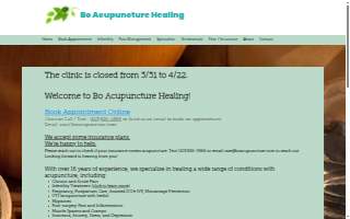 Bo Acupuncture Healing website