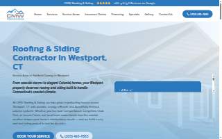 CMW Roofing & Siding - Westport website