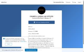 Cramer & Ahern Law Offices (Real Estate) website