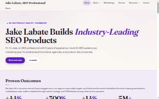 Jake Labate, SEO Consultant website