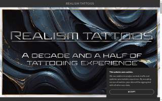 Realism Tattoos website