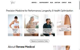 Renew Medical CT - Medical Weight Loss, Testosterone and Hormone Replacement Therapy, Peptide Therapy website