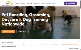 Best Friends Pet Hotel website