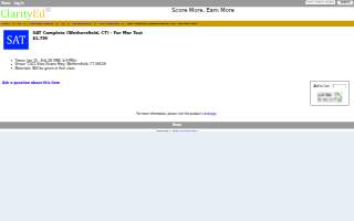 ClarityEd Test Prep Wethersfield website