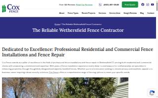 Cox Fence website