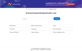 Drainworks Plumbing & Septic LLC website