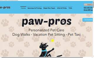 Paw-Pros website