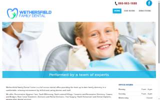 Wethersfield Family Dental website