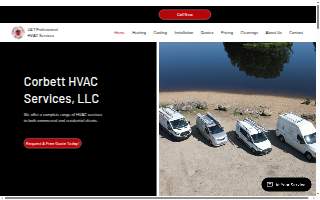 Corbett HVAC Services LLC website