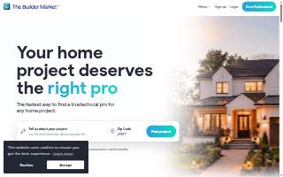 Carpenters Roofing & Home website