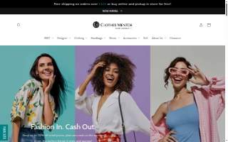 Clothes Mentor website