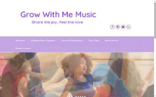 Grow With Me Music, LLC (formerly Arts from the Heart) website