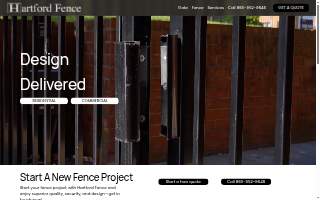 Hartford Fence Company of Windsor website