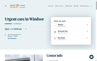 Hartford HealthCare-GoHealth Urgent Care website