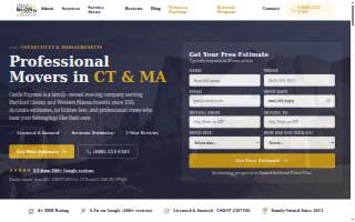 Castle Express Moving & Storage website