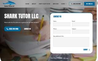 Shark Tutor LLC of Windsor Locks website