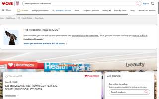 MinuteClinic at CVS website