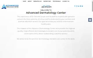 Advanced Dermatology Center: Ronald Jurzyk, MD website