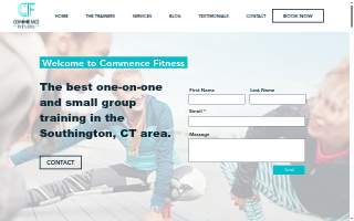 Commence Fitness Personal Training website