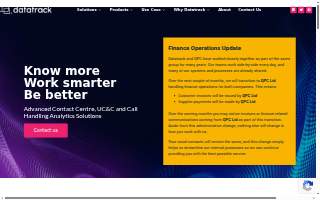 Datatrack Software Systems website
