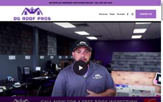 DG Roof Pros website