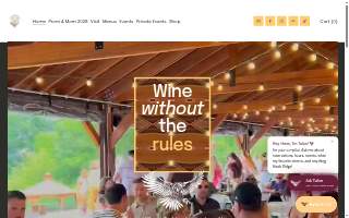 Hawk Ridge Winery of Wolcott website