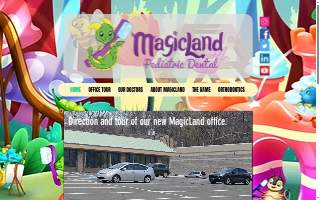 MagicLand Pediatric Dental website