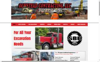 Olmstead Contracting Septic Systems website