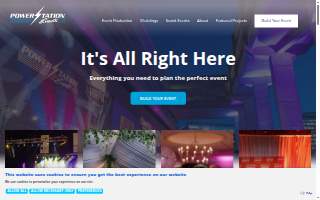 Powerstation Events website