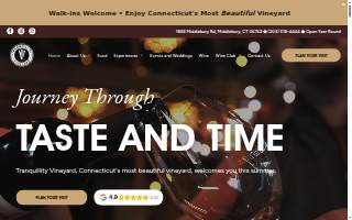 Tranquillity Vineyard & Winery website
