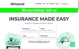 All Insured website