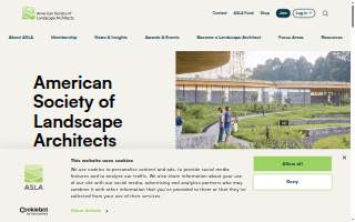 American Society of Landscape Architects website